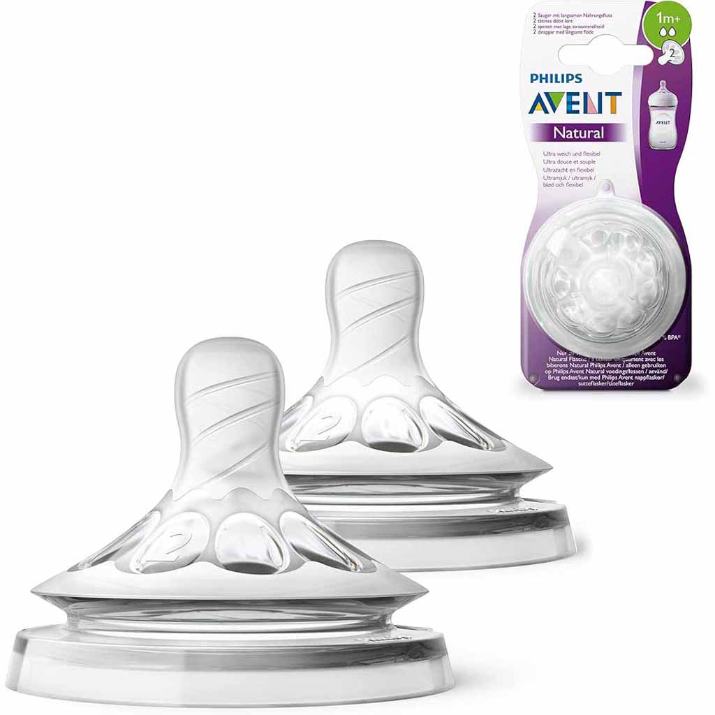 Philips Avent Natural 2.0 Feeding Teats Thick Feed X2