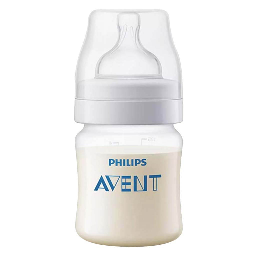 Philips Avent, Anti-Colic Air Free Baby Feeding Bottle 0+ Months, Anti-colic baby bottle for feeding newborns, 125ml