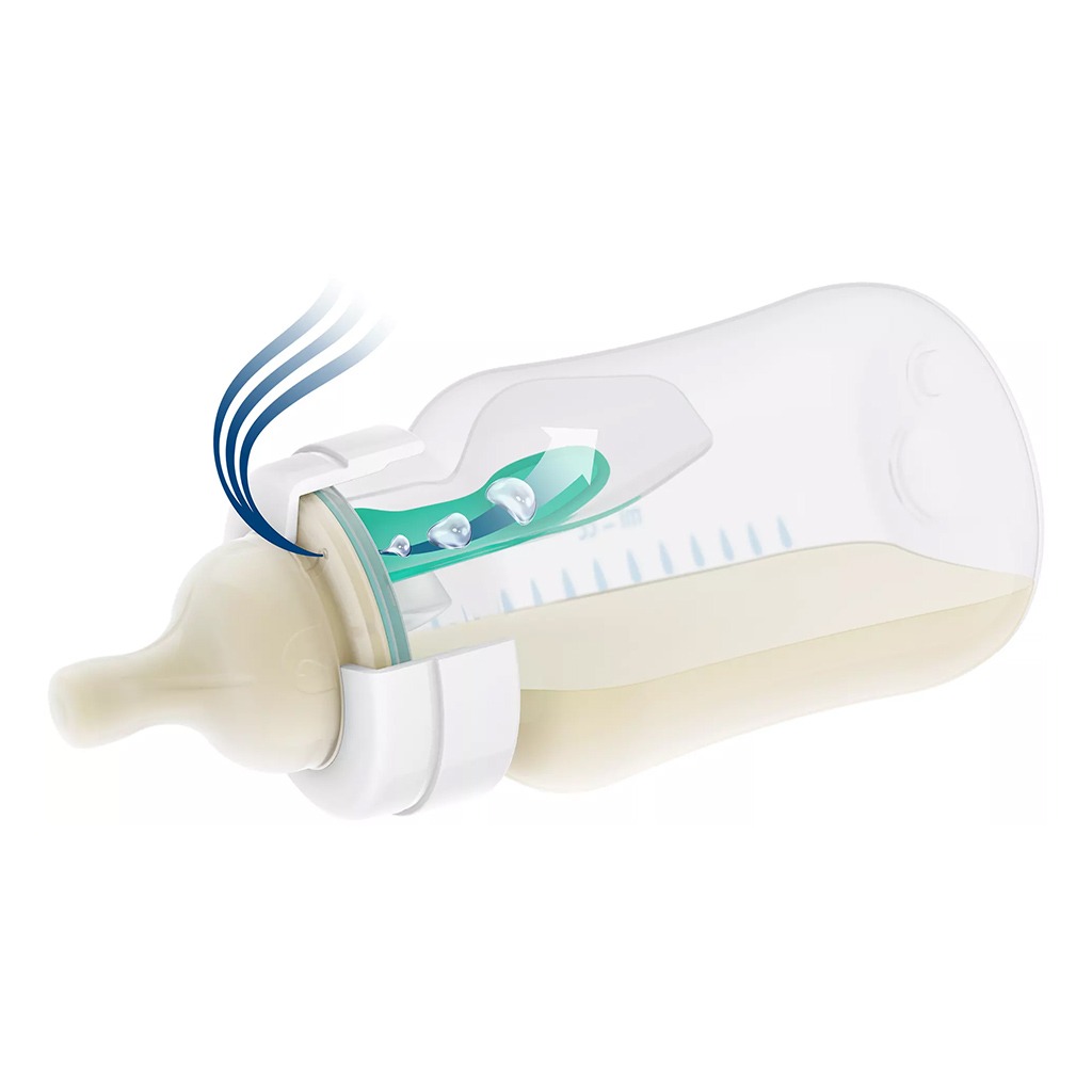Philips Avent, Anti-Colic Bottle with Airfree Vent, Anti-colic feeding bottle with airfree vent, 260ml
