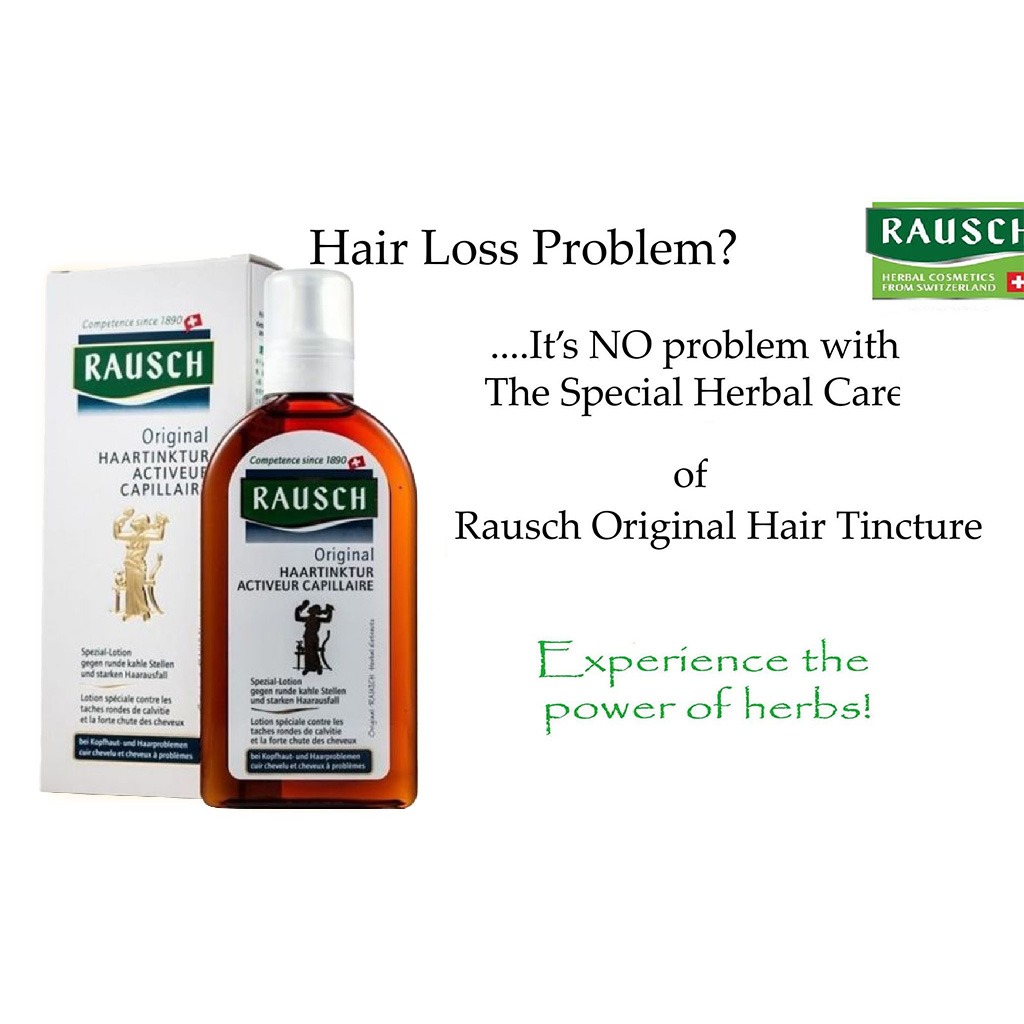 Rausch, Original Hair Tincture, Herbal hair tonic for scalp stimulation and hair growth, 200ml
