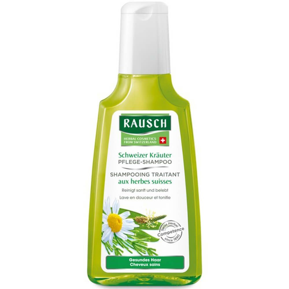 Rausch, Care Shampoo with Swiss Herbs, Gentle herbal shampoo for sensitive scalp, 200ml