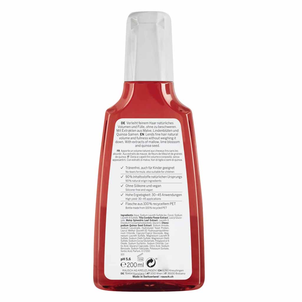 Rausch, Volume Shampoo with Mallow, Volumizing shampoo with mallow extract, 200ml