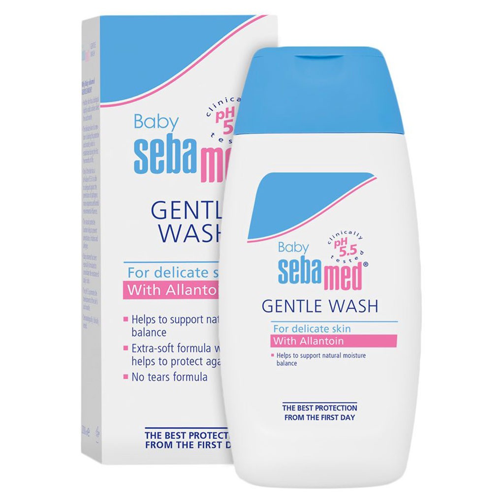 Sebamed, Baby wash, Mild cleansing wash for delicate baby skin, 200 ml
