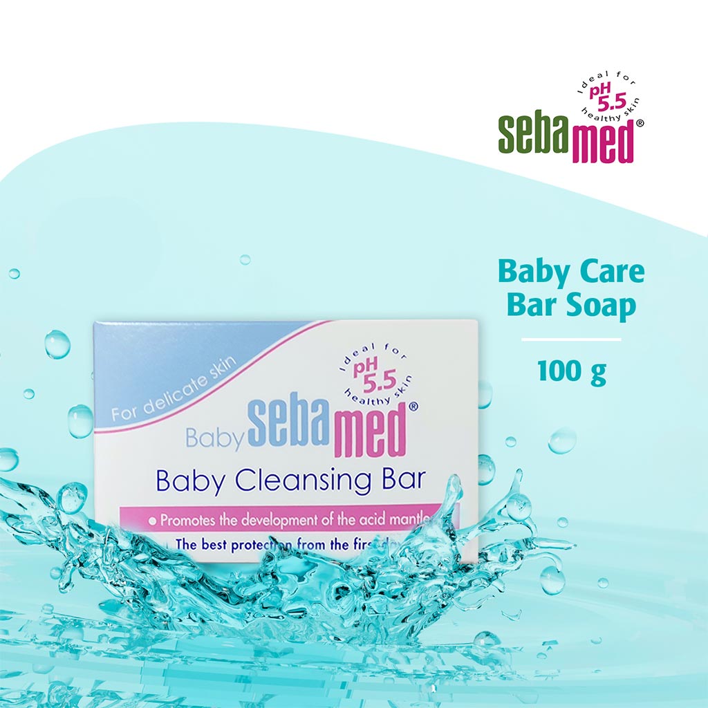 Sebamed, Baby Cleansing Bar, Gentle cleansing bar for baby skin, 100g