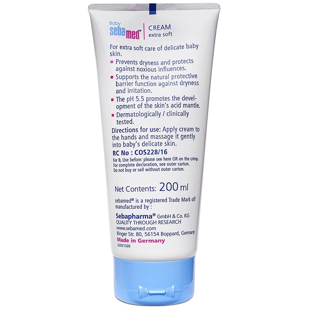 Sebamed, Baby cream, Nourishing moisturizing cream for baby skin, 200 ml