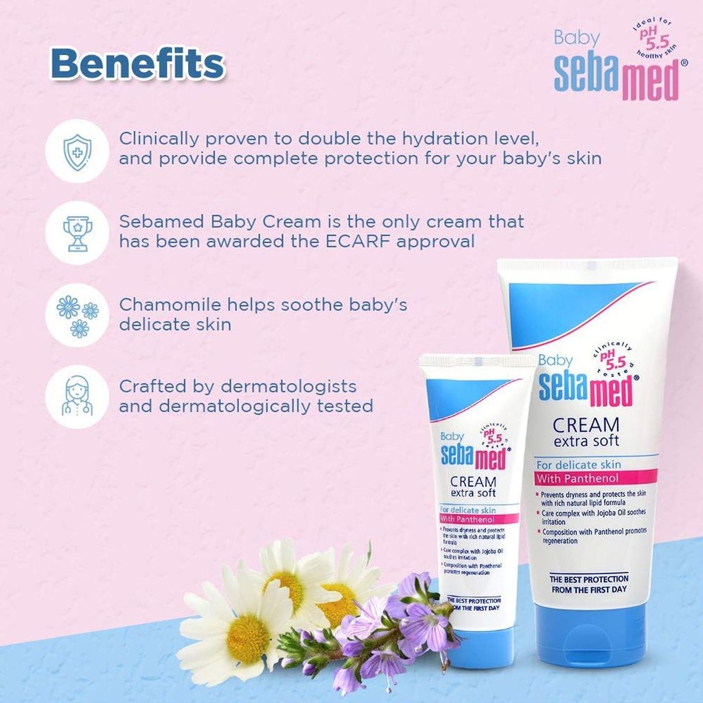 Sebamed, Baby cream, Nourishing moisturizing cream for baby skin, 200 ml