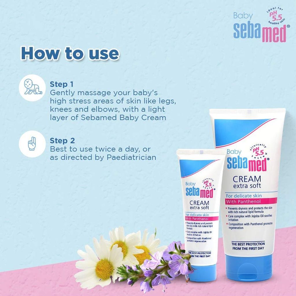 Sebamed, Baby cream, Nourishing moisturizing cream for baby skin, 200 ml