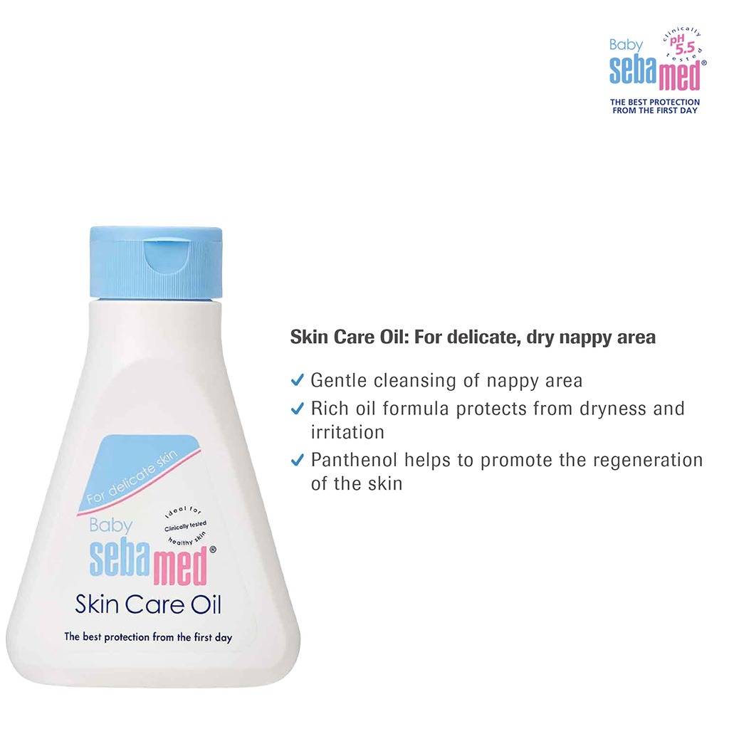 Sebamed, Baby skin care oil, Hydrating oil for delicate baby skin care, 150 ml