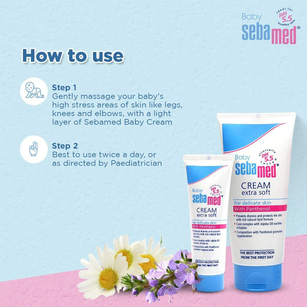 Sebamed, Baby cream extra soft, Ultra gentle moisturizing cream for baby skin, 50 ml