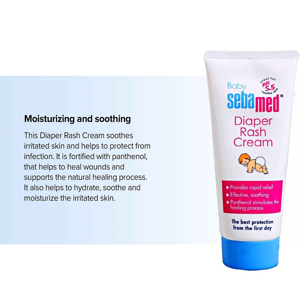 Sebamed, Baby diaper rash cream, Protective cream to soothe diaper rash, 100 ml