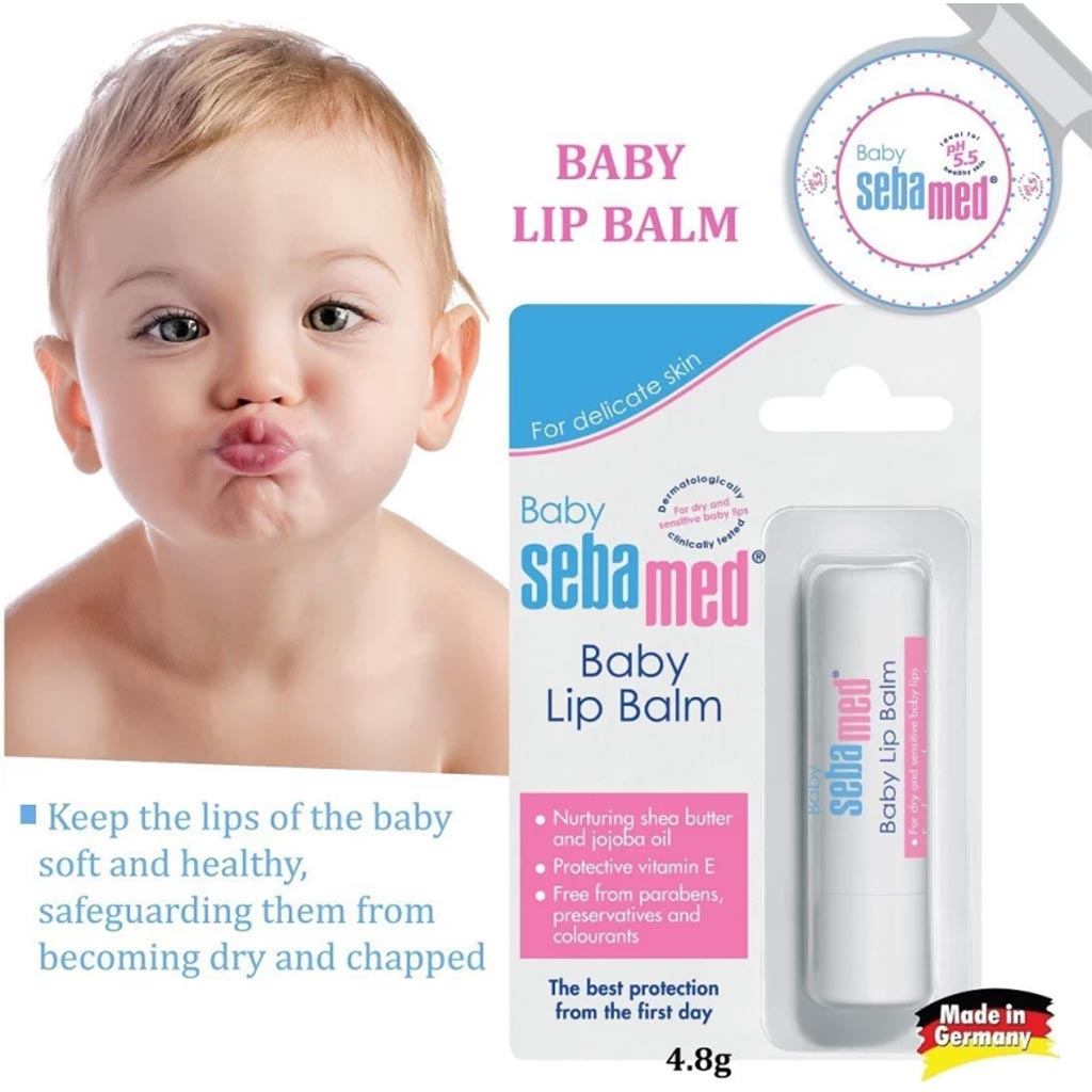 Sebamed, Baby lip balm, Moisturizing balm for baby’s delicate lips, 4.8 g