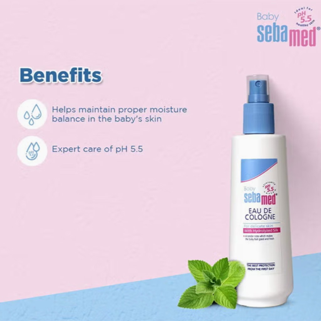 Sebamed, Baby Eau de Cologne, Gentle fragrance for delicate baby skin, 250 ml