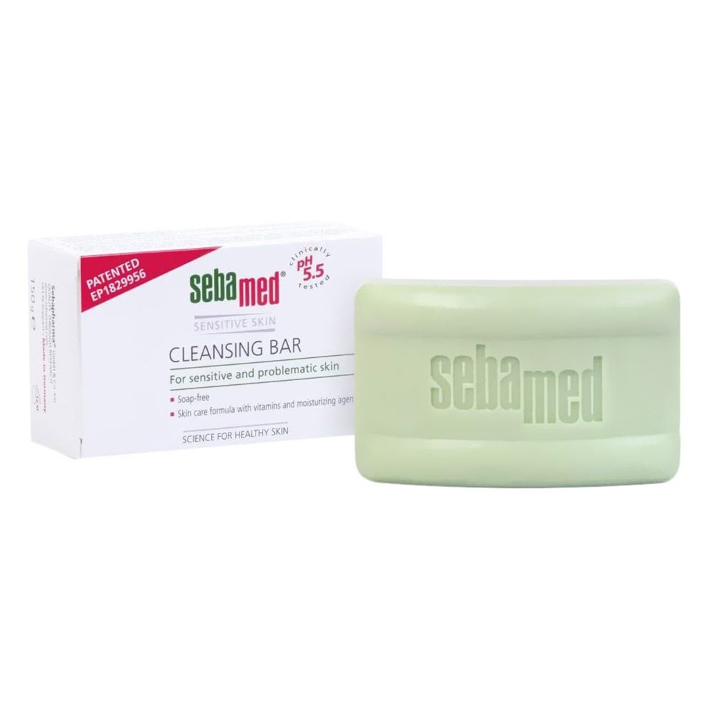 Sebamed, Cleansing Bar, pH balanced cleansing bar for sensitive skin, 150g