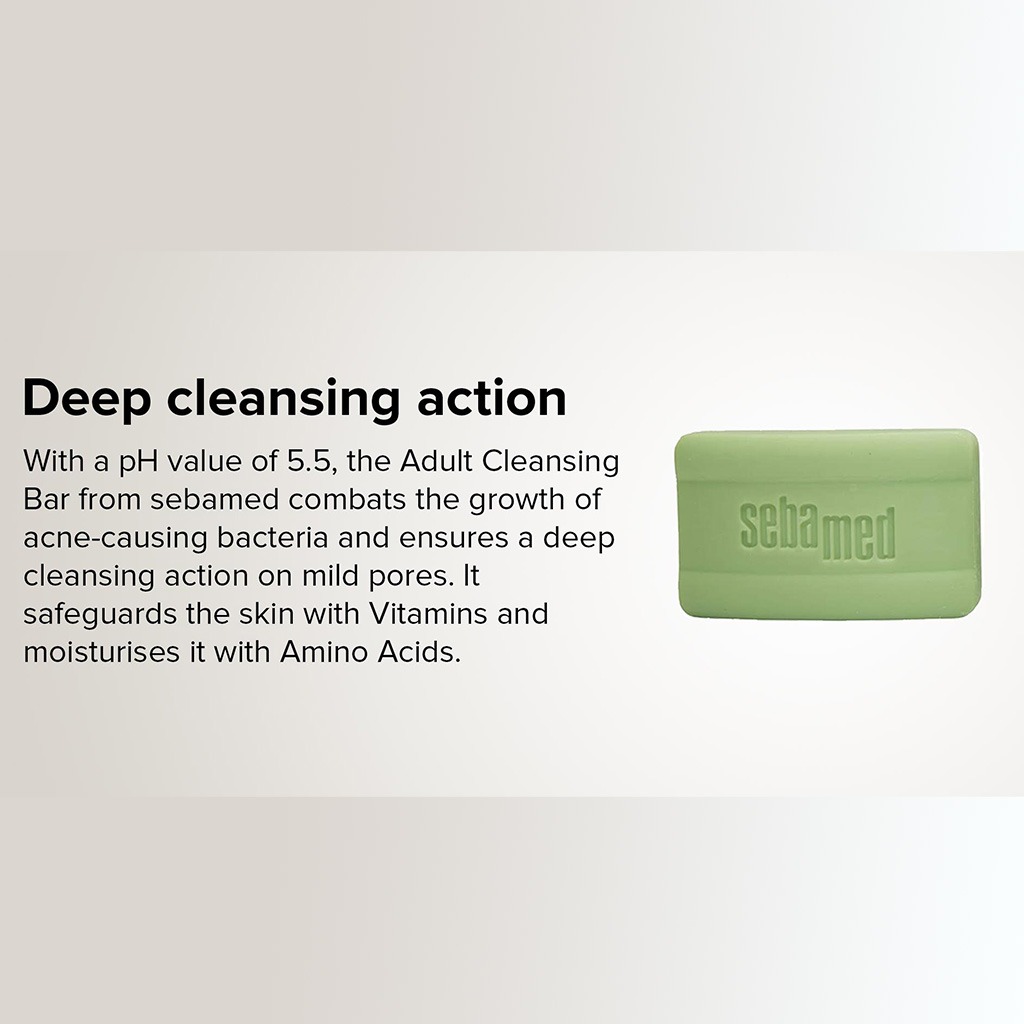 Sebamed, Cleansing Bar, pH balanced cleansing bar for sensitive skin, 150g