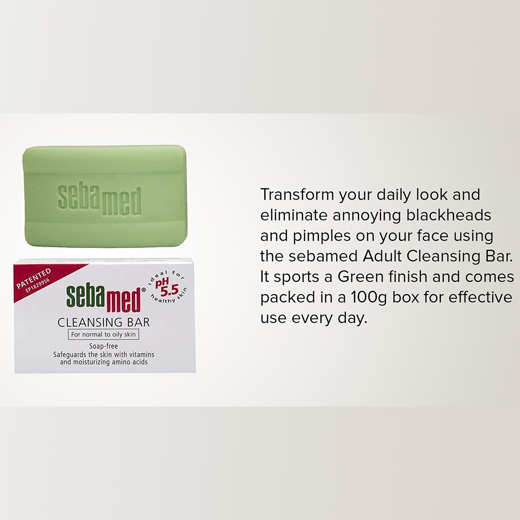 Sebamed, Cleansing Bar, pH balanced cleansing bar for sensitive skin, 150g