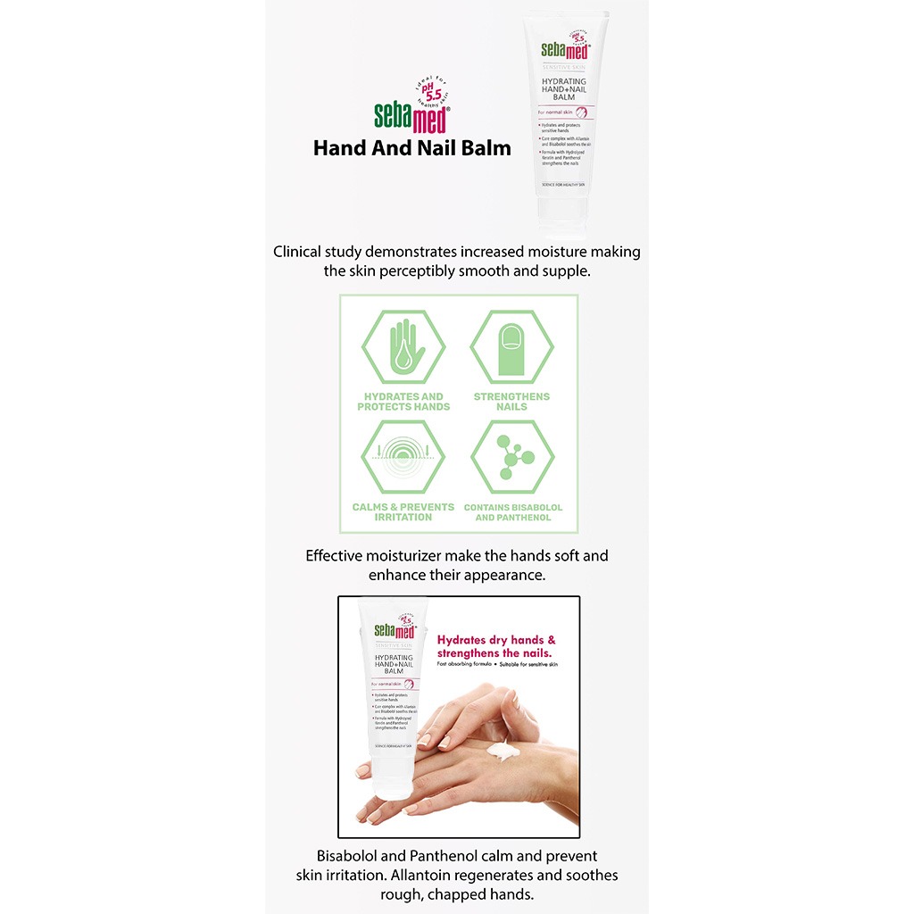 Sebamed Hydrating Hand And Nail Balm 75ml