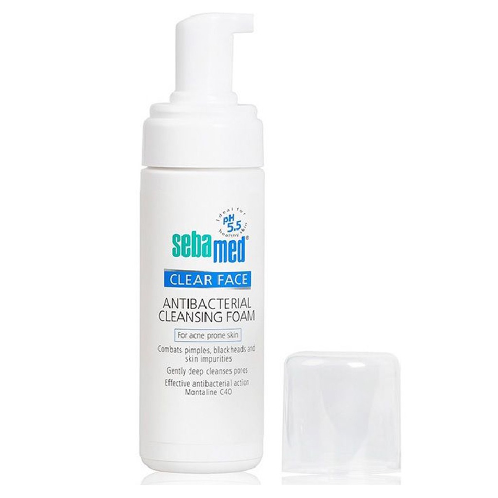 Sebamed, Clear Face Antibacterial Cleansing Foam, Facial cleansing foam for acne-prone skin, 150ml