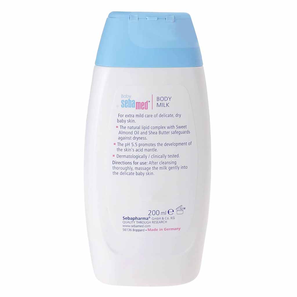 Sebamed, Body milk, Moisturizing body milk for sensitive skin, 200ml