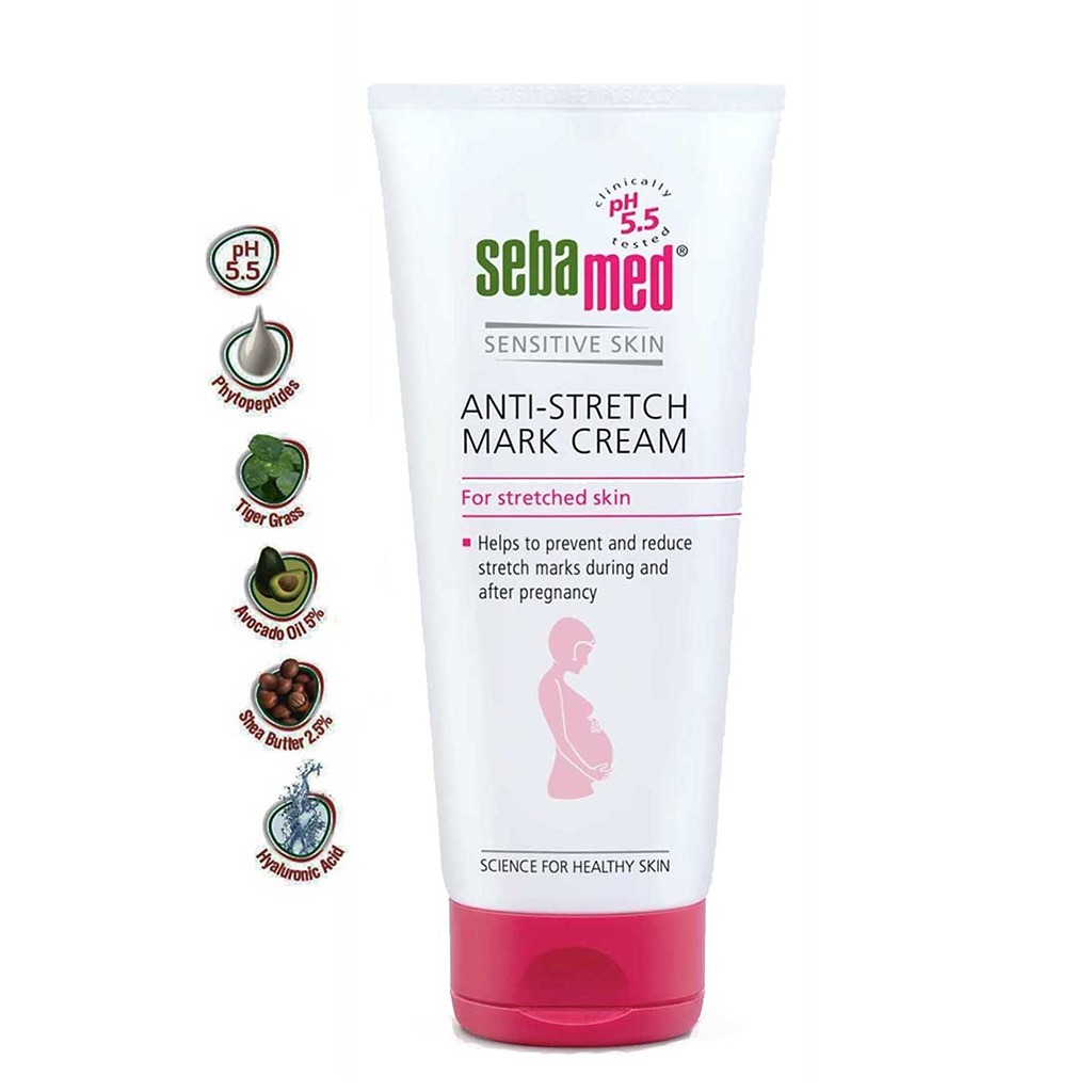 Sebamed, Anti-Stretch Mark Cream, Intensive cream to prevent and reduce stretch marks, 200 ml