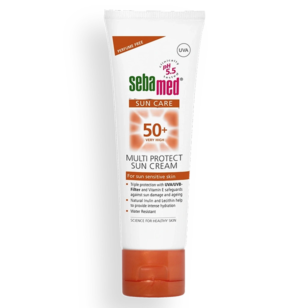 Sebamed, Sunscreen Cream SPF 50+, High protection sunscreen cream for sensitive skin, 75ml