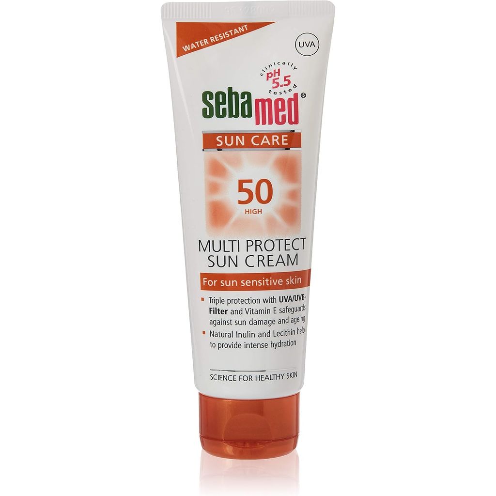 Sebamed, Water Resistant Sunscreen Cream SPF 50+, High protection water-resistant sunscreen cream, 75ml