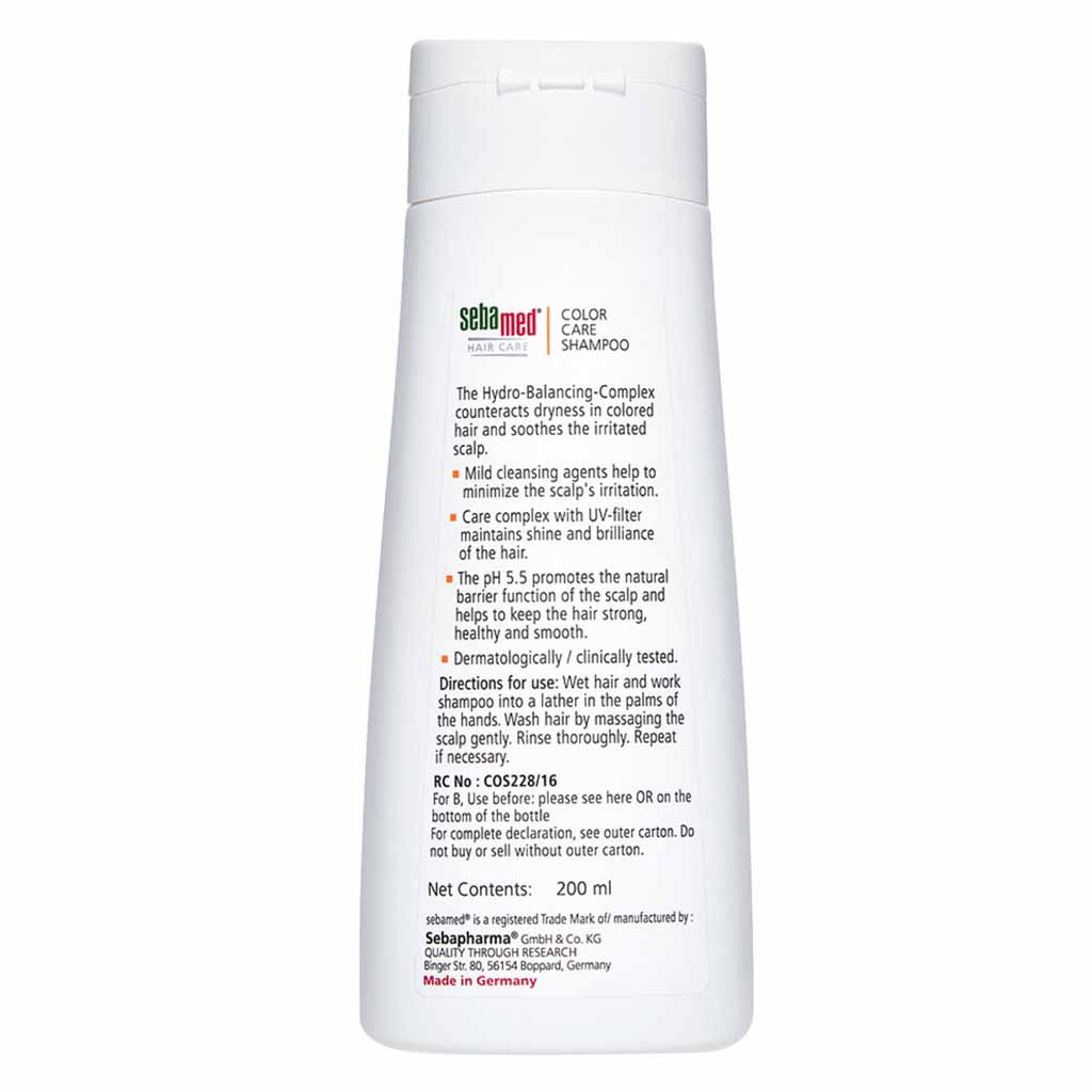 Sebamed, Colour Care Shampoo, Color-protecting shampoo for treated hair, 200ml