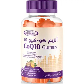 MotherNest, Co-Q10 150 mg mixed fruits gummies, Antioxidant support for heart health, 60 gummies