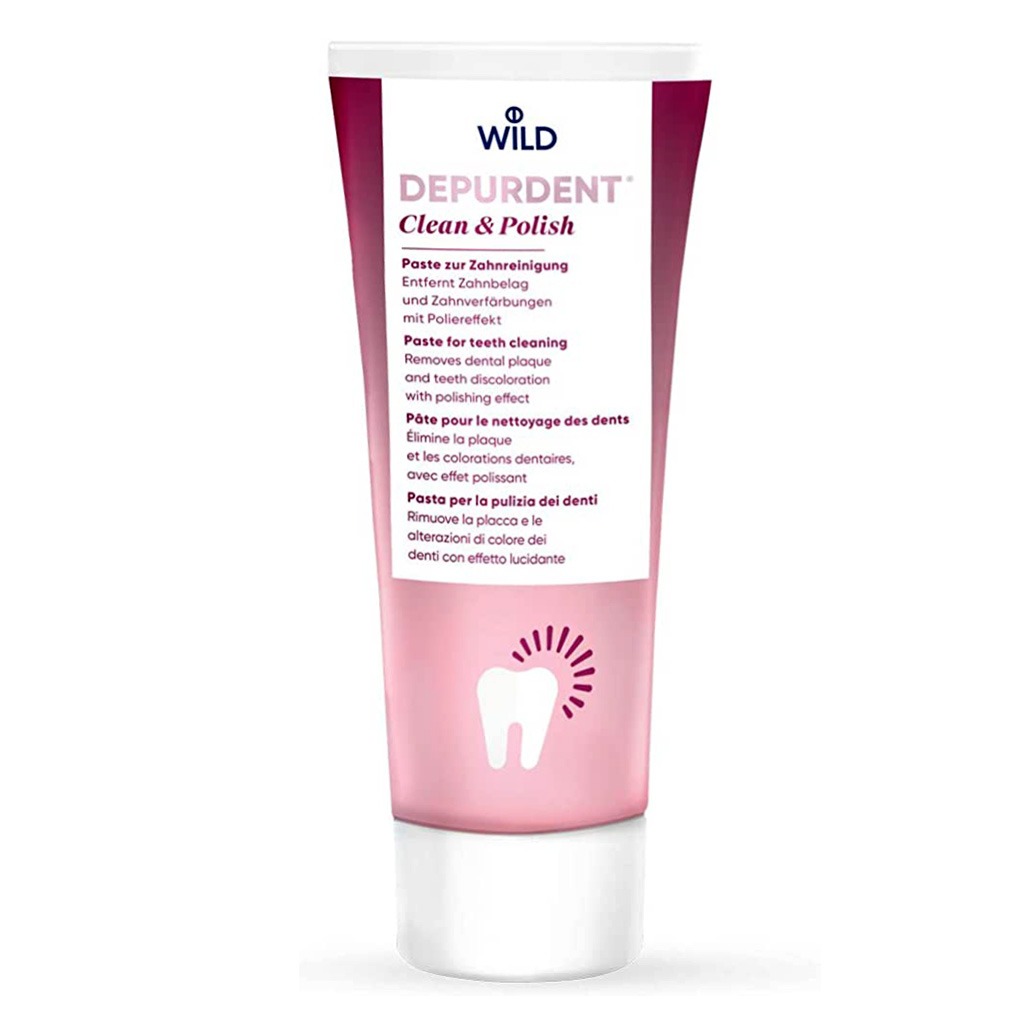 Depurdent, Clean and Polish Toothpaste, Whitening toothpaste for clean and polished teeth, 75 ml