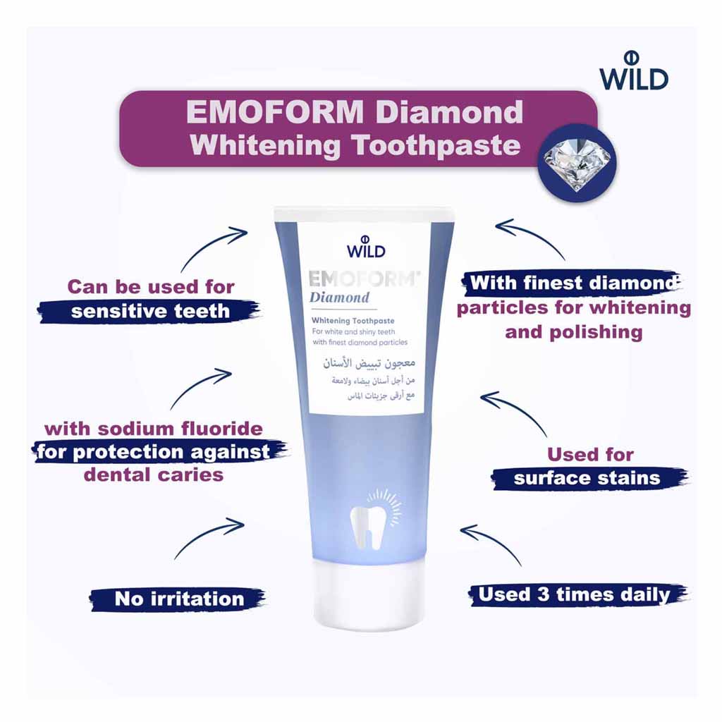Wild Emoform Diamond Whitening Toothpaste 75ml