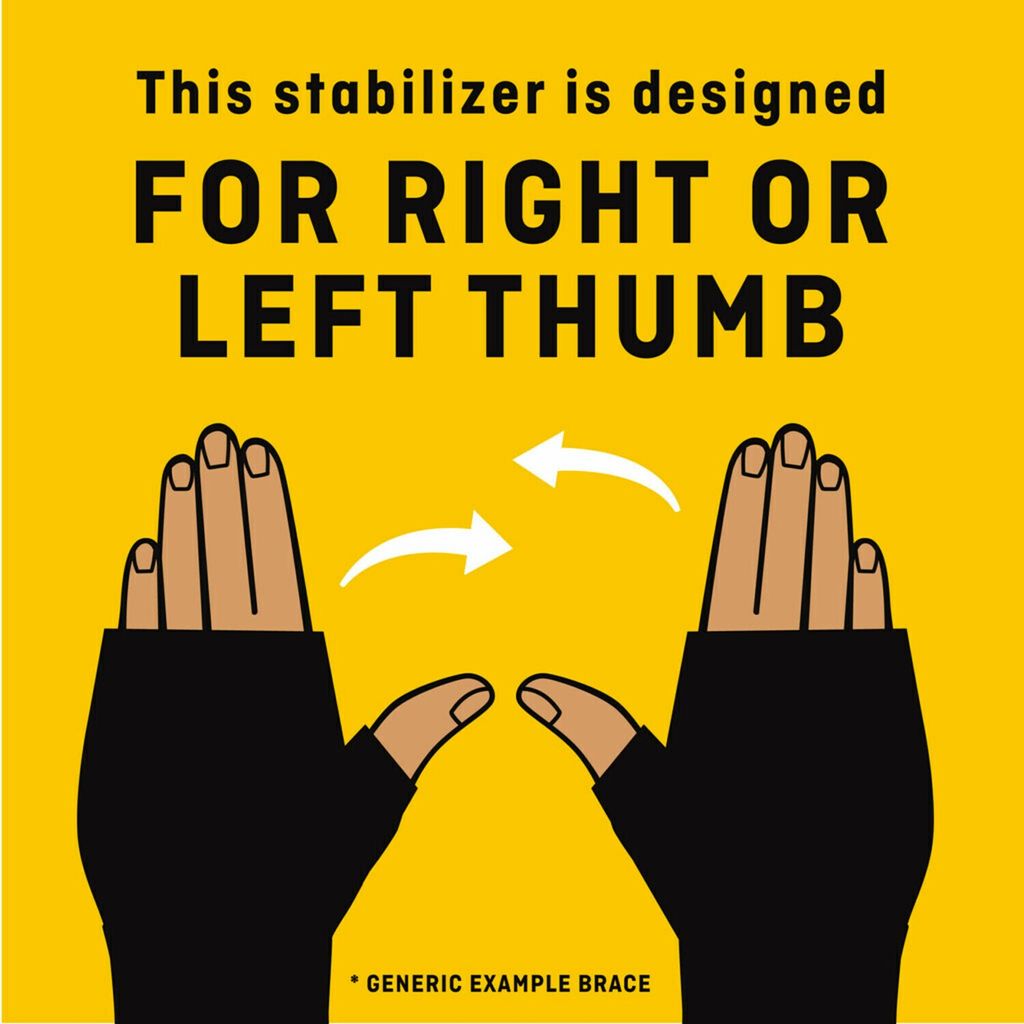 Futuro, Thumb Deluxe Stabilizer, Supportive thumb brace for joint stabilization, Small/Medium