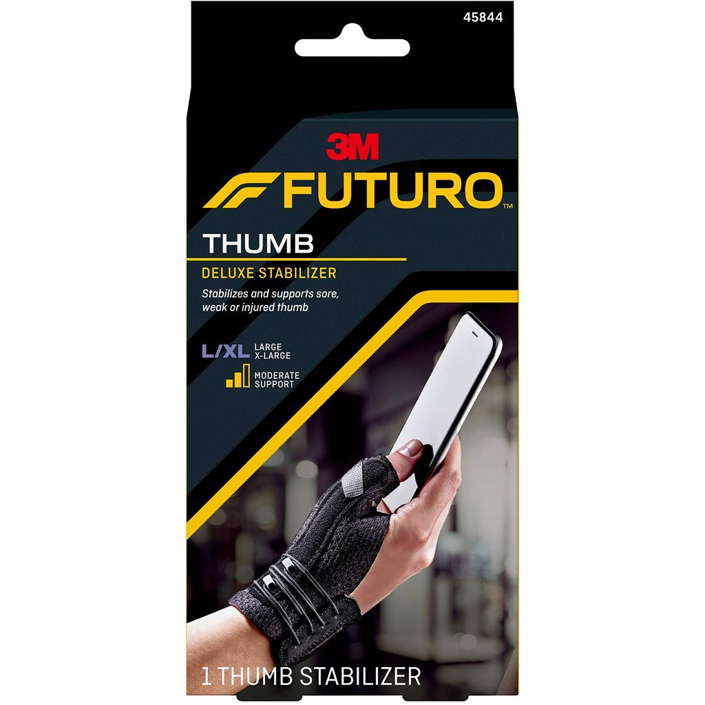 Futuro, Thumb Deluxe Stabilizer, Supportive thumb brace for joint stabilization, Large/Extra Large