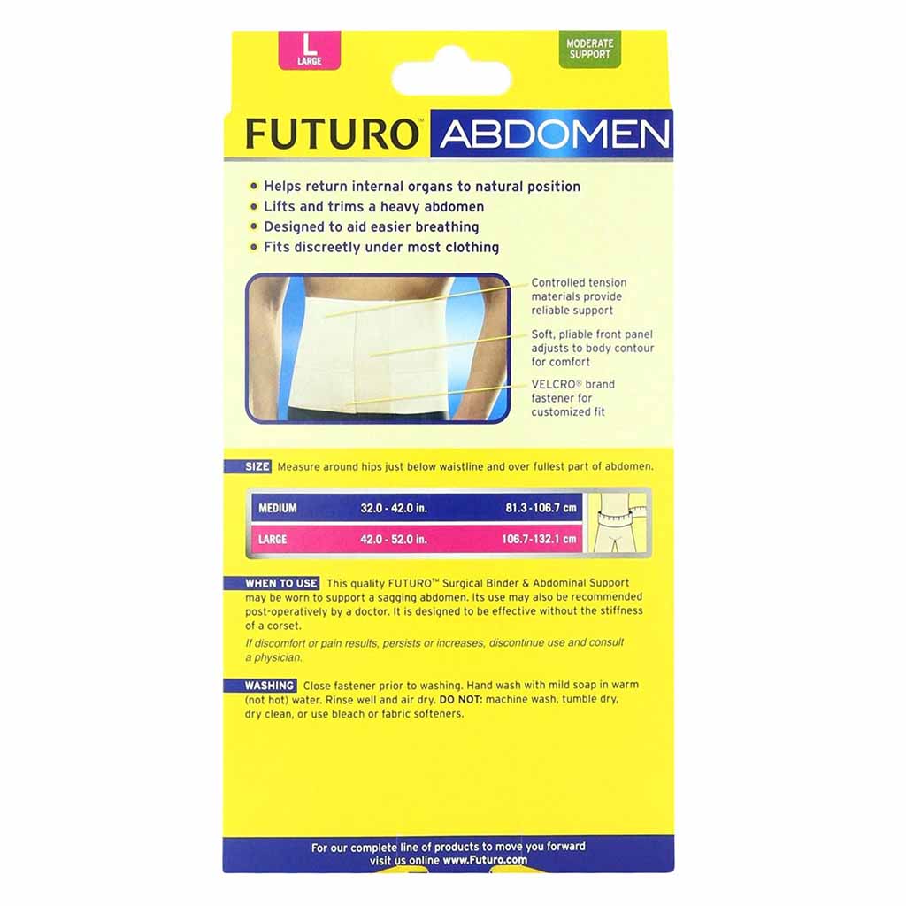 3M Futuro, Surgical Binder and Abdominal Support, Large size abdominal support binder, Large