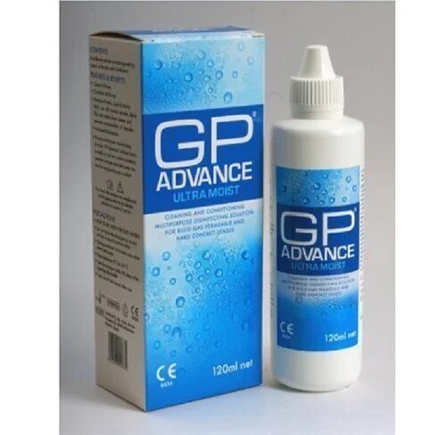 GP, Advance Cleaning and Conditioning Multipurpose Solution, Hard Contact Lens Cleaner and Conditioner, 120ml
