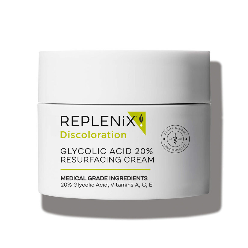 Replenix, Glycolic acid 20% resurfacing cream, Advanced exfoliating cream for skin renewal