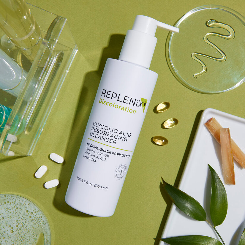Replenix, Glycolic Acid 10% Resurfacing Cleanser, Gentle exfoliating cleanser for smoother skin