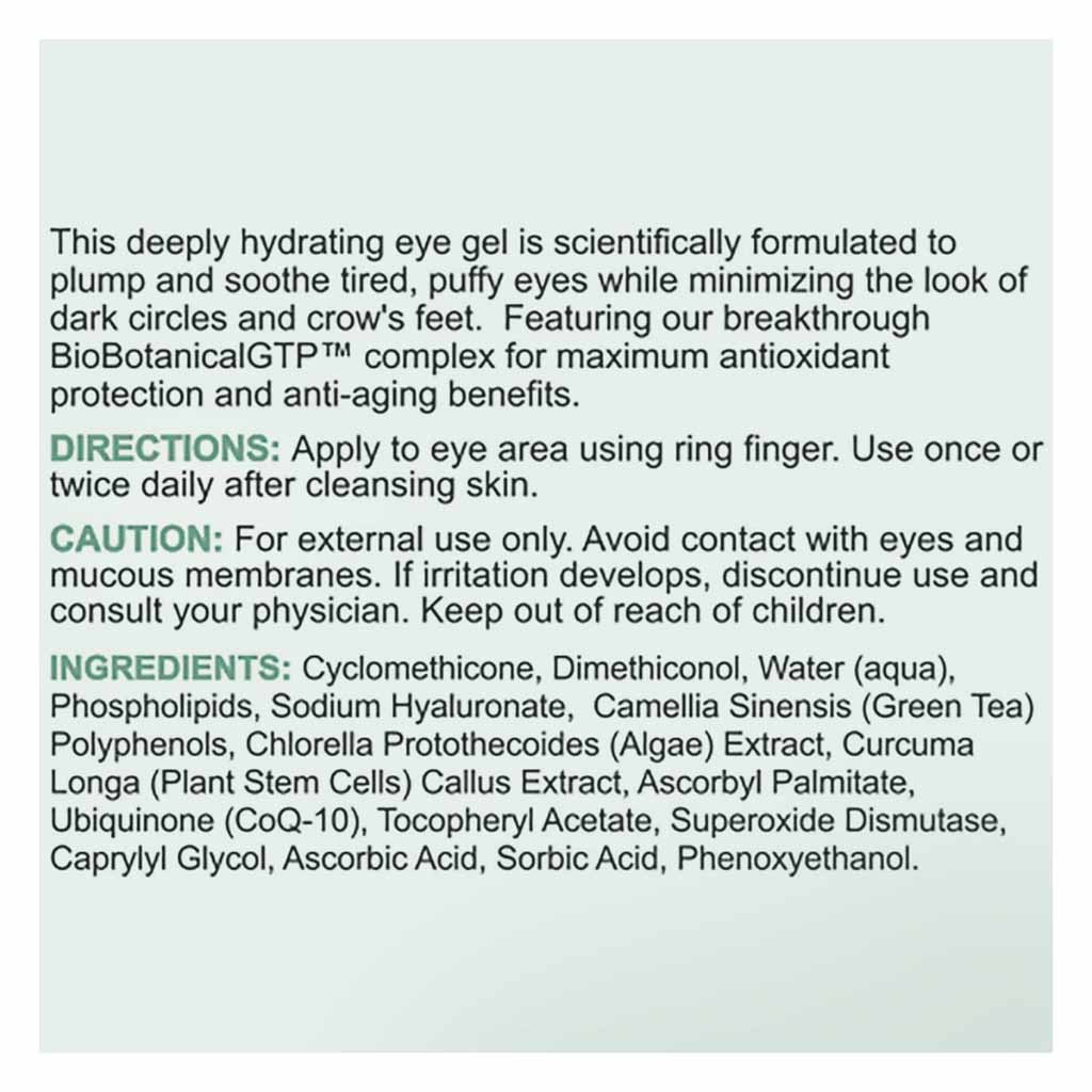 Replenix, Sensitive Hydrating Plumping Eye Gel, Moisturizing eye gel for sensitive skin, 15 ml