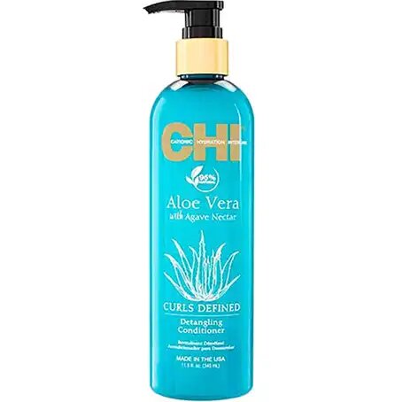 Chi, Aloe Vera Curls Defined Detangling Conditioner, Hydrating conditioner for defined and frizz-free curls, 340 ml