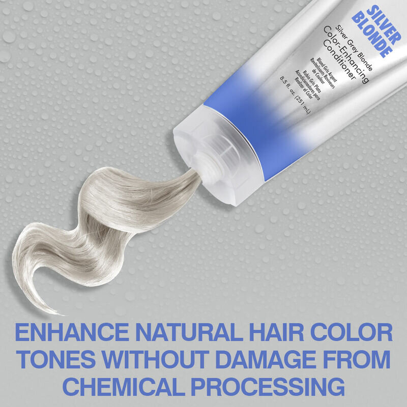 Chi, Ionic Color Illuminate Conditioner Silver Blonde, Color enhancing conditioner for silver blonde hair, 251 ml