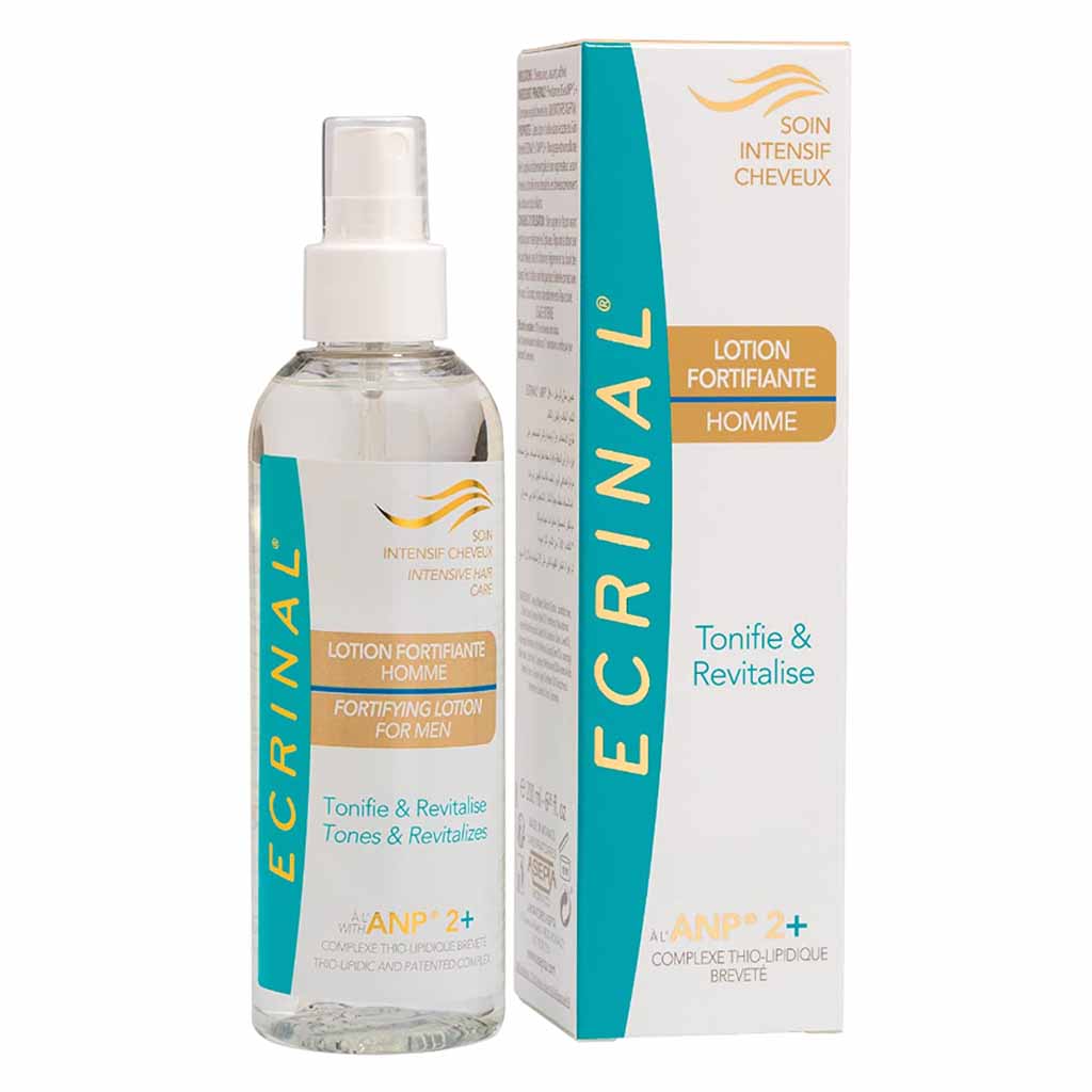 Ecrinal Tones and Revitalizes Fortifying Lotion Shampoo for Men 200 ml