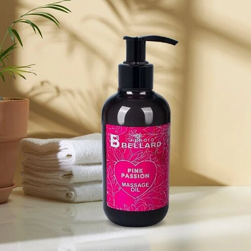 Fergio Bellaro, Massage Oil Pink Passion, Relaxing aromatic massage oil, 200ml