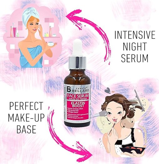 Fergio, Bellaro Luxury Face Serum Elastin Boost, Anti-aging serum to boost elastin and firmness, 30ml