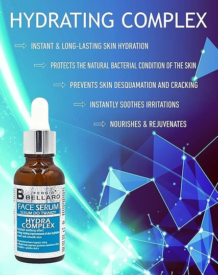 Fergio Bellaro, Hydra Complex Face Serum, Hydrating and revitalizing face serum, 30ml