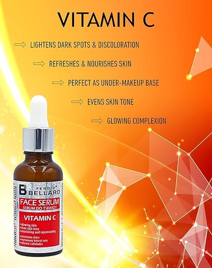 Fergio Bellaro, Vitamin C Face Serum, Brightening antioxidant face serum, 30ml