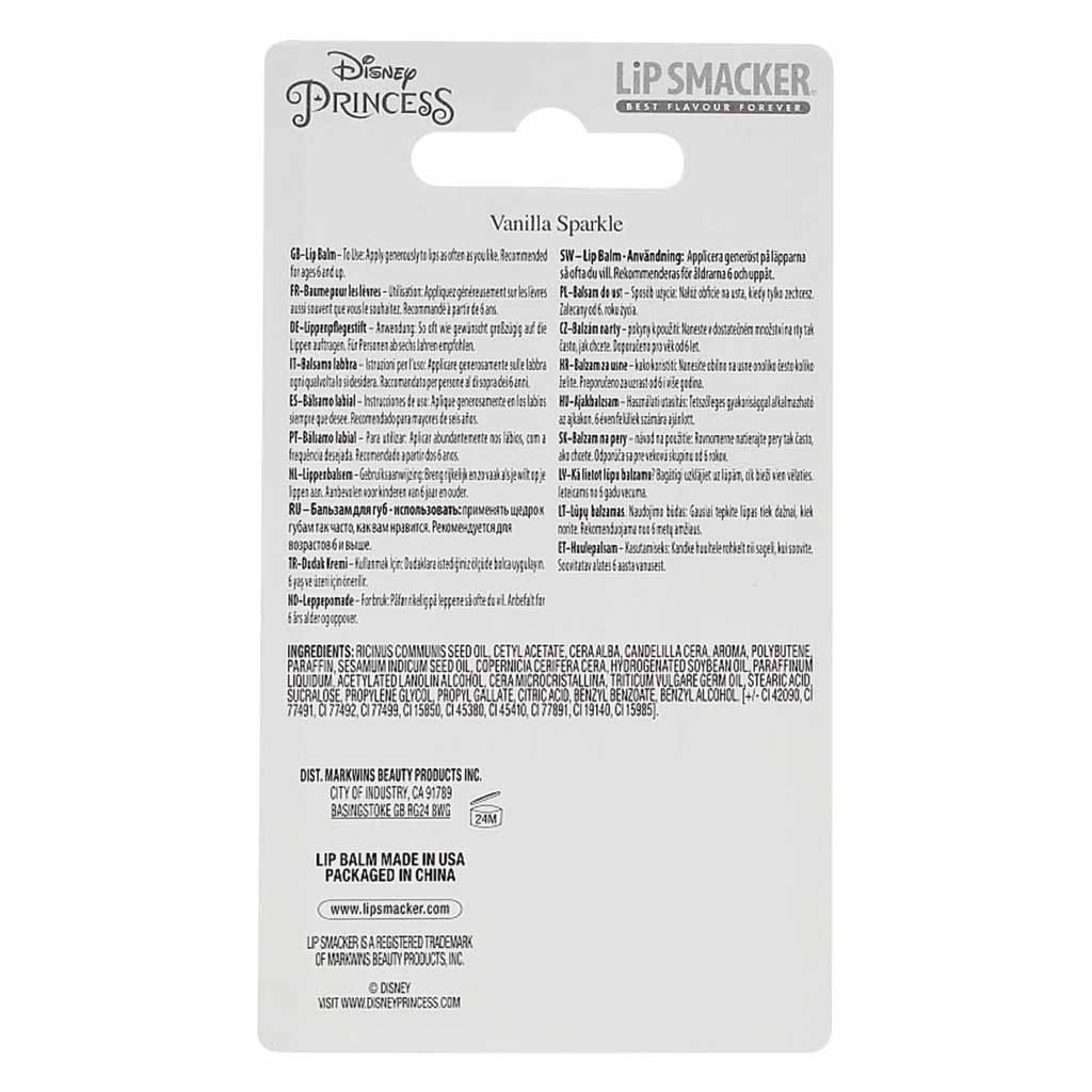 Lip Smacker Disney Princess Vanilla Sparkle Lip Balm 4g