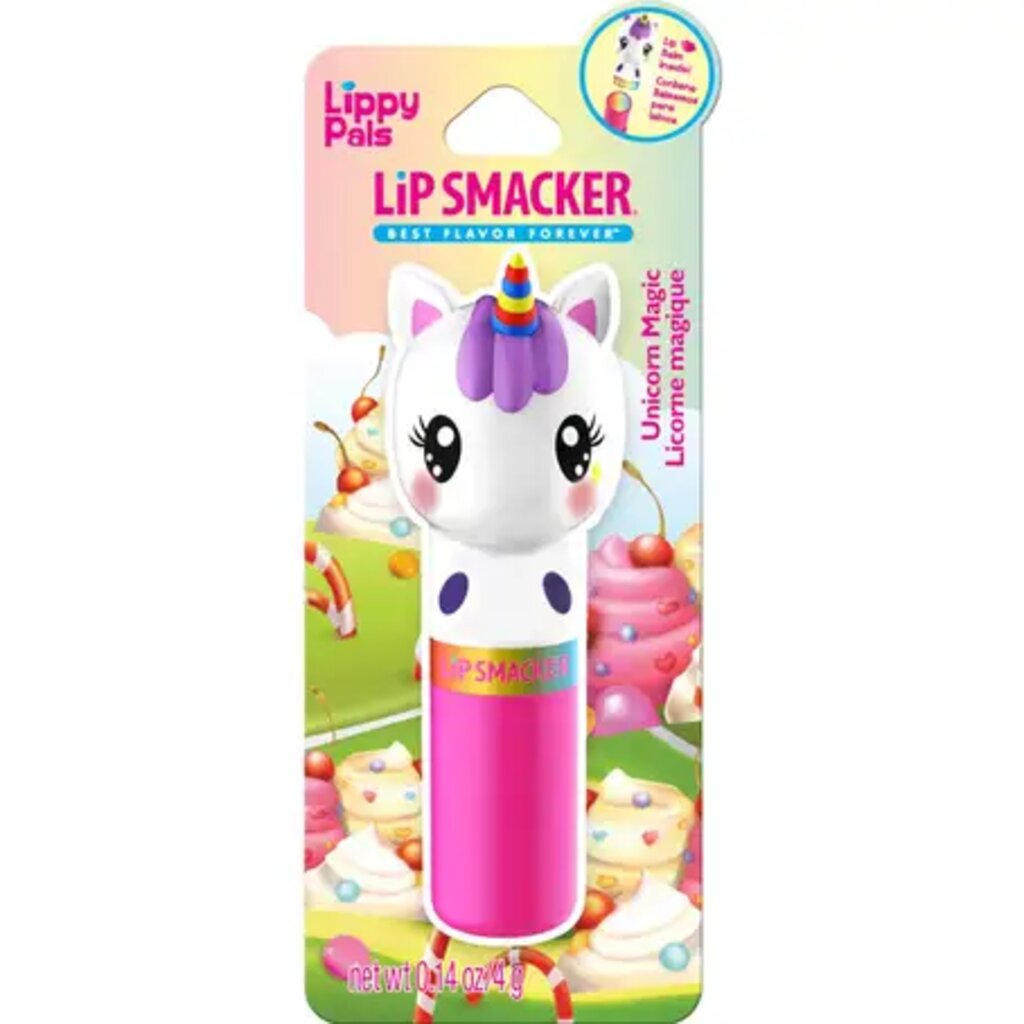 Lip Smacker, Unicorn Lip Balm, Moisturizing flavored lip balm with unicorn design, 4g