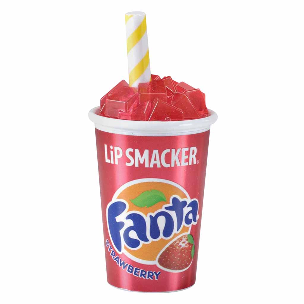 Lip Smacker, Fanta Strawberry Lip Balm, Moisturizing strawberry flavored lip balm, 7.4g