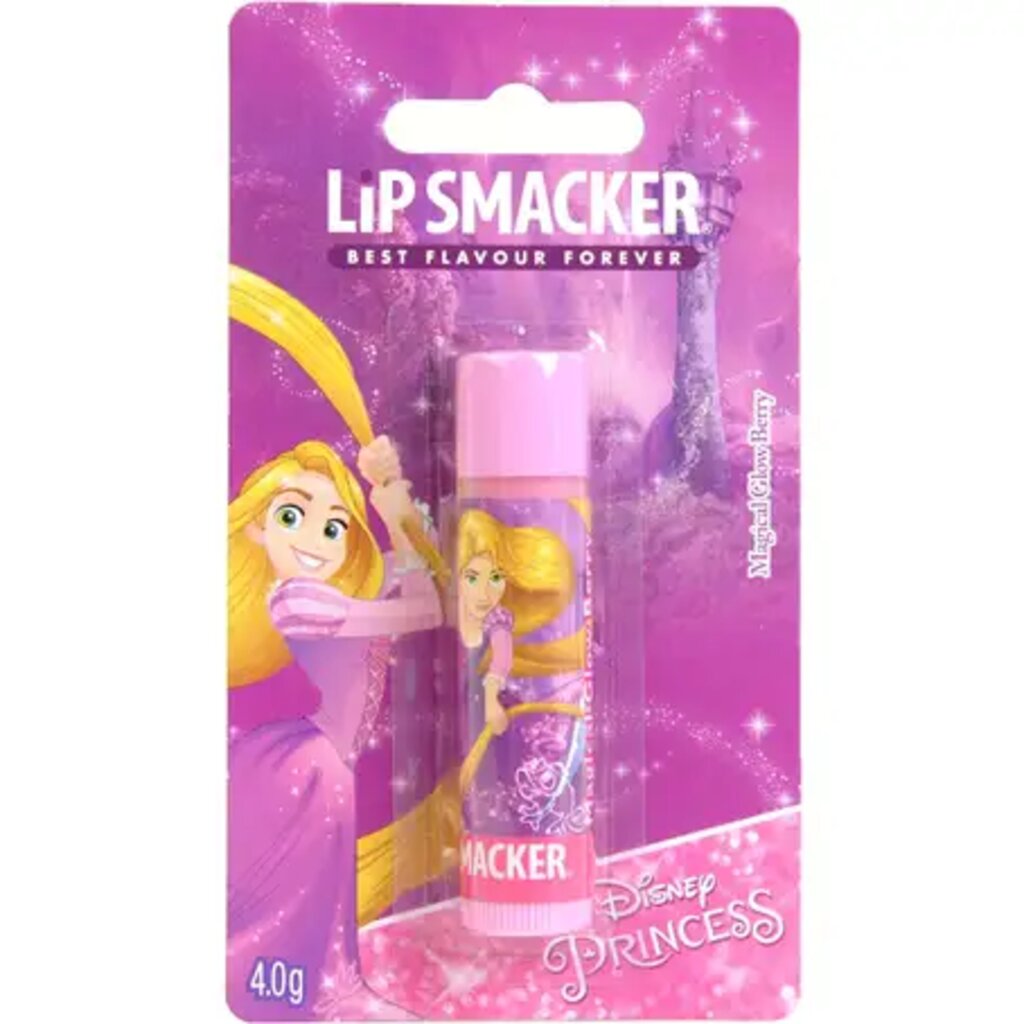 Lip Smacker, Rapunzel Magical Glow Berry lip balm, Berry flavored lip balm with glowing effect, 4 g