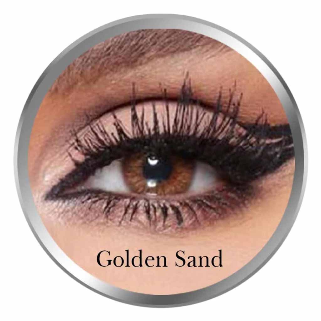 Amara Monthly Contact Lenses Golden Sand