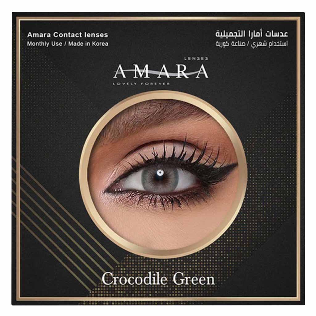Amara, Monthly Contact Lenses Crocodile Green