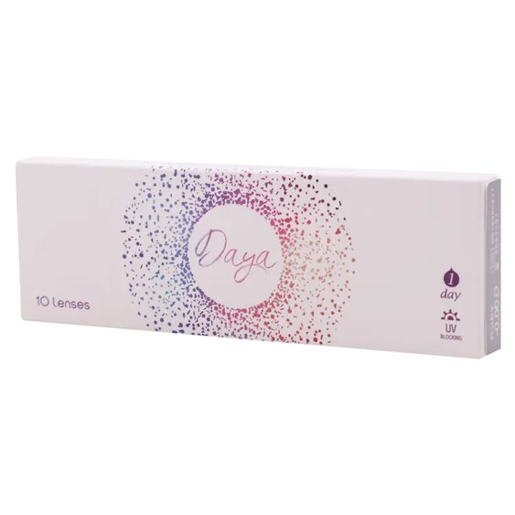 Daya, Daily contact lenses ruby, Comfortable daily lenses with ruby tint, 10 pcs